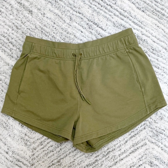 lululemon athletica Pants - Lululemon | Sage Green Inner Glow High Rise Shorts 3" size 10